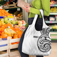 Hawaii and Japanese Culture Personalised Grocery Bag With Polynesian Tribal Tattoo Style