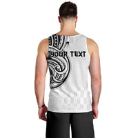 Hawaii and Japanese Culture Personalised Men Tank Top With Polynesian Tribal Tattoo Style