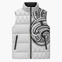Hawaii and Japanese Culture Personalised Sleeveless Puffer Jacket With Polynesian Tribal Tattoo Style - Polynesian Pride