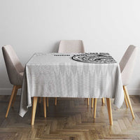 Hawaii and Japanese Culture Personalised Tablecloth With Polynesian Tribal Tattoo Style