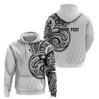 Hawaii and Japanese Culture Personalised Zip Hoodie With Polynesian Tribal Tattoo Style