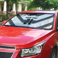 Japan Pacific Rugby 2022-23 Custom Auto Sun Shade Black Sakura Japanese Wave Pattern - Polynesian Pride