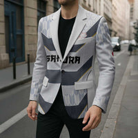 Japan Pacific Rugby 2022-23 Custom Blazer Black Sakura Japanese Wave Pattern - Polynesian Pride