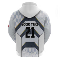 Japan Pacific Rugby 2022-23 Custom Hoodie Black Sakura Japanese Wave Pattern