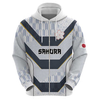 Japan Pacific Rugby 2022-23 Custom Hoodie Black Sakura Japanese Wave Pattern