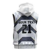 Japan Pacific Rugby 2022-23 Custom Sleeveless Zip Hoodie Black Sakura Japanese Wave Pattern LT9 - Polynesian Pride