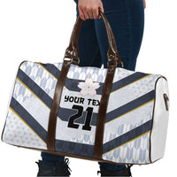 Japan Pacific Rugby 2022-23 Custom Travel Bag Black Sakura Japanese Wave Pattern - Polynesian Pride