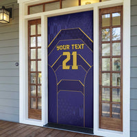 Japan Pacific Rugby 2022-23 Custom Door Cover Blue Sakura Japanese Wave Pattern - Polynesian Pride