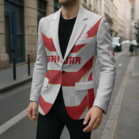 Japan Pacific Rugby 2022-23 Custom Blazer Red Sakura Japanese Wave Pattern - Polynesian Pride