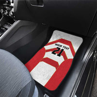 Japan Pacific Rugby 2022-23 Custom Car Mats Red Sakura Japanese Wave Pattern