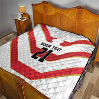 Japan Pacific Rugby 2022-23 Custom Quilt Red Sakura Japanese Wave Pattern