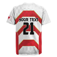 Japan Pacific Rugby 2022-23 Custom Rugby Jersey Red Sakura Japanese Wave Pattern