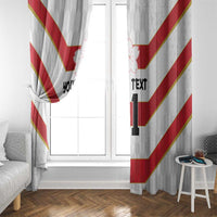 Japan Pacific Rugby 2022-23 Custom Window Curtain Red Sakura Japanese Wave Pattern