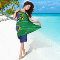 Solomon Islands Independence Day 1978 Personalised Sarong Polynesian Pattern with Flag Style