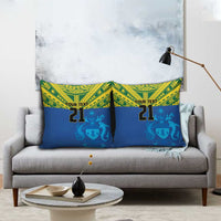 Solomon Islands Rugby Custom Pillow Cover Simple Coat of arm Polynesian Pattern LT9 - Polynesian Pride