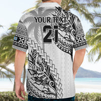 Custom Fiji Rugby Hawaiian Shirt Kaiviti Fijian Tribal World Cup White LT9 - Polynesian Pride