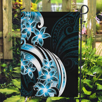 Plumeria Tribal Tattoo Garden Flag Blue Polynesian Pattern LT9 Garden Flag Blue - Polynesian Pride