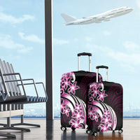 Plumeria Tribal Tattoo Luggage Cover Pink Polynesian Pattern LT9 - Polynesian Pride