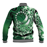 Cook Islands Tattoo Baseball Jacket Plumeria Polynesian Pattern