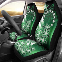 Cook Islands Tattoo Car Seat Cover Plumeria Polynesian Pattern