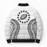World Rugby Cook Islands Bomber Puffer Jacket Kukis Make History - Polynesian Pride