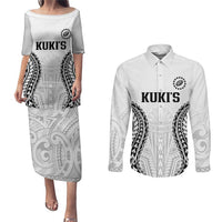 World Rugby Cook Islands Couples Matching Puletasi and Long Sleeve Button Shirt Kukis Make History - Polynesian Pride