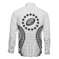 World Rugby Cook Islands Family Matching Off The Shoulder Long Sleeve Dress and Hawaiian Shirt Kukis Make History - Polynesian Pride