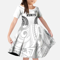 World Rugby Cook Islands Family Matching Off Shoulder Maxi Dress and Hawaiian Shirt Kukis Make History - Polynesian Pride