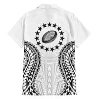 World Rugby Cook Islands Family Matching Off Shoulder Short Dress and Hawaiian Shirt Kukis Make History - Polynesian Pride