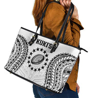 World Rugby Cook Islands Leather Tote Bag Kukis Make History - Polynesian Pride