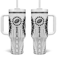 World Rugby Cook Islands Tumbler With Handle Kukis Make History - Polynesian Pride