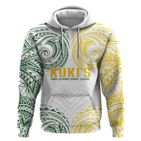 World Rugby Cook Islands Hoodie White Polynesian Tribal Pattern - Polynesian Pride