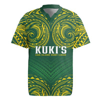 World Rugby Cook Islands Rugby Jersey Green Polynesian Tribal Pattern LT9 Green - Polynesian Pride