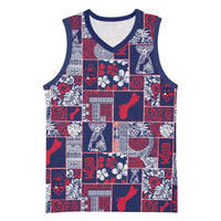 Guam Felis Pasgua Basketball Jersey Pacific Patchwork Xmas Vibes - Polynesian Pride