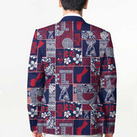 Guam Felis Pasgua Blazer Pacific Patchwork Xmas Vibes - Polynesian Pride