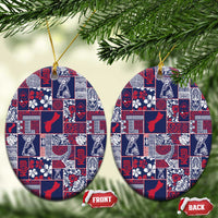 Guam Felis Pasgua Ceramic Ornament Pacific Patchwork Xmas Vibes - Polynesian Pride