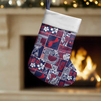 Guam Felis Pasgua Christmas Stocking Pacific Patchwork Xmas Vibes - Polynesian Pride