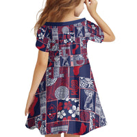 Guam Felis Pasgua Family Matching Long Sleeve Bodycon Dress and Hawaiian Shirt Pacific Patchwork Xmas Vibes - Polynesian Pride