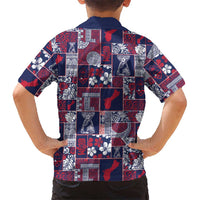 Guam Felis Pasgua Family Matching Puletasi and Hawaiian Shirt Pacific Patchwork Xmas Vibes - Polynesian Pride