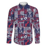 Guam Felis Pasgua Family Matching Puletasi and Hawaiian Shirt Pacific Patchwork Xmas Vibes - Polynesian Pride