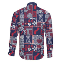 Guam Felis Pasgua Family Matching Puletasi and Hawaiian Shirt Pacific Patchwork Xmas Vibes - Polynesian Pride