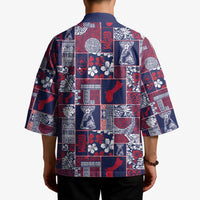 Guam Felis Pasgua Kimono Pacific Patchwork Xmas Vibes - Polynesian Pride