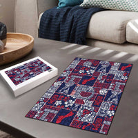 Guam Felis Pasgua Puzzle Pacific Patchwork Xmas Vibes - Polynesian Pride