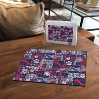 Guam Felis Pasgua Puzzle Pacific Patchwork Xmas Vibes - Polynesian Pride