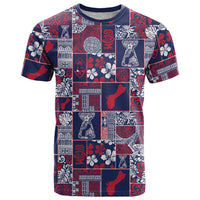 Guam Felis Pasgua T Shirt Pacific Patchwork Xmas Vibes - Polynesian Pride
