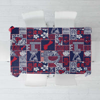 Guam Felis Pasgua Tablecloth Pacific Patchwork Xmas Vibes - Polynesian Pride