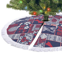 Guam Felis Pasgua Tree Skirt Pacific Patchwork Xmas Vibes - Polynesian Pride