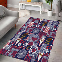 Manuia le Kerisimasi American Samoa Area Rug Pacific Patchwork Xmas Vibes - Polynesian Pride