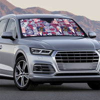 Manuia le Kerisimasi American Samoa Auto Sun Shade Pacific Patchwork Xmas Vibes - Polynesian Pride