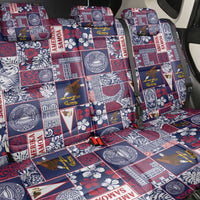 Manuia le Kerisimasi American Samoa Back Car Seat Cover Pacific Patchwork Xmas Vibes - Polynesian Pride